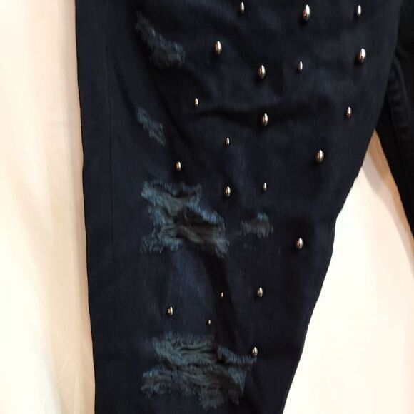 SIWY Denim Giavanna Studded Girlfriend Straight Leg Jeans Size 28(6) - Picture 6 of 16